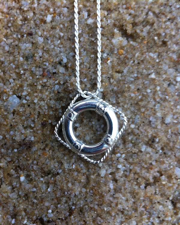 Sterling Silver Life Ring Necklace by Bethany Ericson